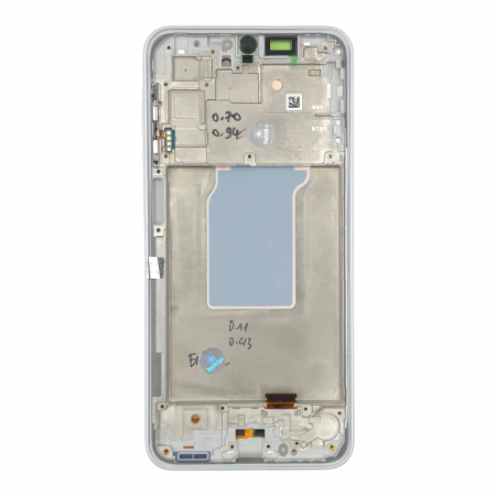 seria A - Ecran display Samsung A26 5G (A266) cu rama, alb (Original Service Pack)