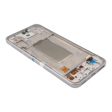 Ecran display Samsung A36 5G (A366) cu rama, alb / gri (Original Service Pack) [1]