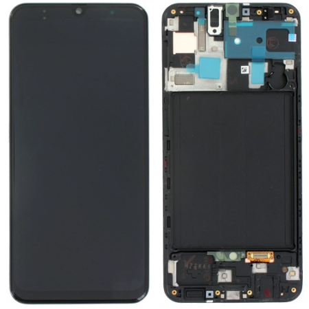 Ecrane Samsung - Ecran display cu rama Samsung A50 (A505) (Original Service Pack)