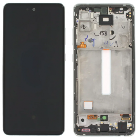 seria A - Ecran display cu rama Samsung A52 5G / 4G (A525/A526), Alb (Original Service Pack)