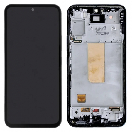 Ecrane Samsung - Ecran display cu rama Samsung A54 5G (A546), Negru (Original Service Pack)