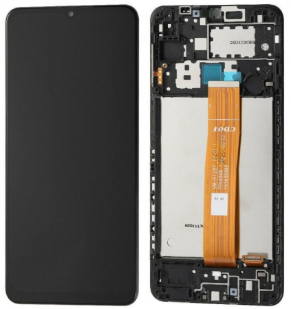 Ecrane Samsung - Ecran display Samsung A12 (A125) cu rama (Original Service Pack)