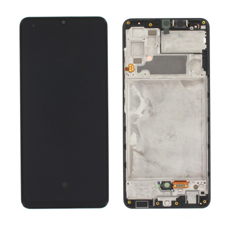 seria A - Ecran display Samsung A32 4G (A325), cu rama, negru (Original Service Pack)
