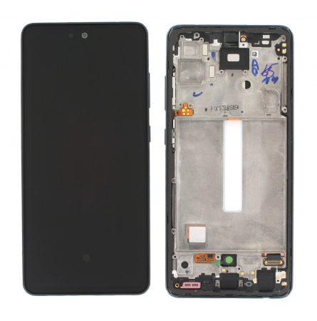 seria A - Ecran display cu rama Samsung A52 5G / 4G (A525/A526), black (Original Service Pack)
