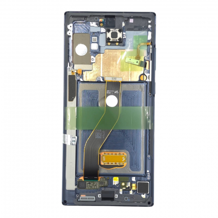 seria N(note) - Ecran display Samsung Note 10 Plus (N975/N976) Aura Black, cu rama (Original Service Pack)