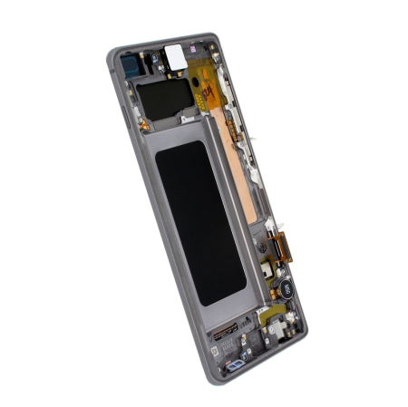 Ecran display Samsung S10 Plus (G975), Prism Black, cu rama (Original Service Pack) [2]