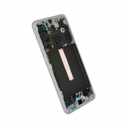 Ecran display Samsung S21 FE (G990) White, cu rama (Original Service Pack) [1]