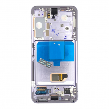 seria S - Ecran display Samsung S22 5G (S901) Bora Purple, cu rama (Original Service Pack)