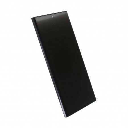 Ecran display Samsung S22 Ultra (S908), Phantom Black, cu rama (Original Service Pack) [1]