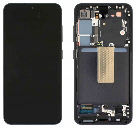 seria S - Ecran display Samsung S23 5G (S911) Black, cu rama (Original Service Pack)