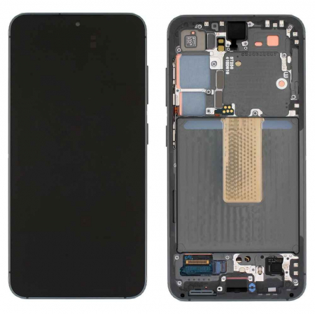 seria S - Ecran display Samsung S23 5G (S911) Green, cu rama (Original Service Pack)