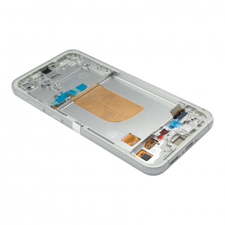 Ecran display Samsung S23 FE 5G (S711) Alb / Cream, cu rama (Original Service Pack) [1]