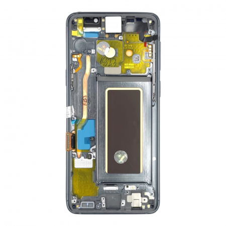 seria S - Ecran display Samsung S9 (G960), Titanium Gray, cu rama (Original Service Pack)