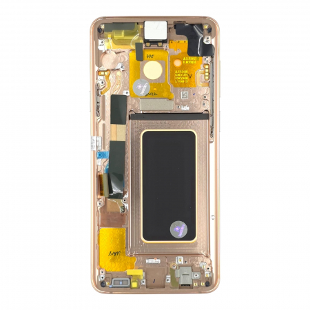 seria S - Ecran display Samsung S9 Plus (G965) Gold, cu rama (Original Service Pack)