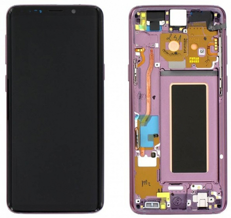 seria S - Ecran display Samsung S9 Plus (G965), Purple, cu rama (Original Service Pack)