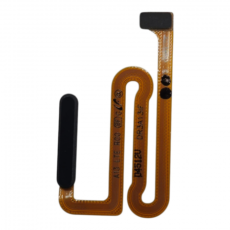 Benzi flex si butoane - Flex buton pornire ON / OFF si senzor amprenta Samsung A13 4G (A135 / A137), Negru (Original Service Pack)