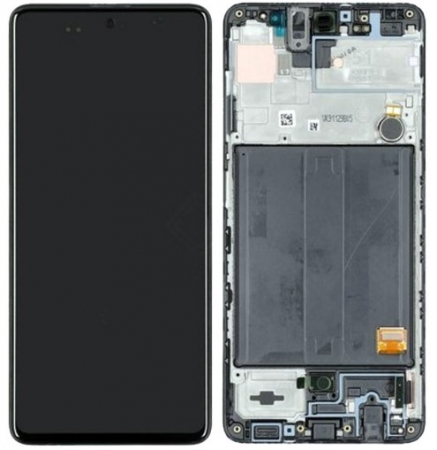 Ecrane Samsung - Ecran display Samsung A51 (A515) cu rama, (Original Service Pack)