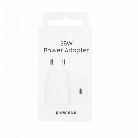 Incarcatoare - Incarcator retea Original Samsung super fast charging, 25W, USB C, Alb EP-T2510NWEGWW