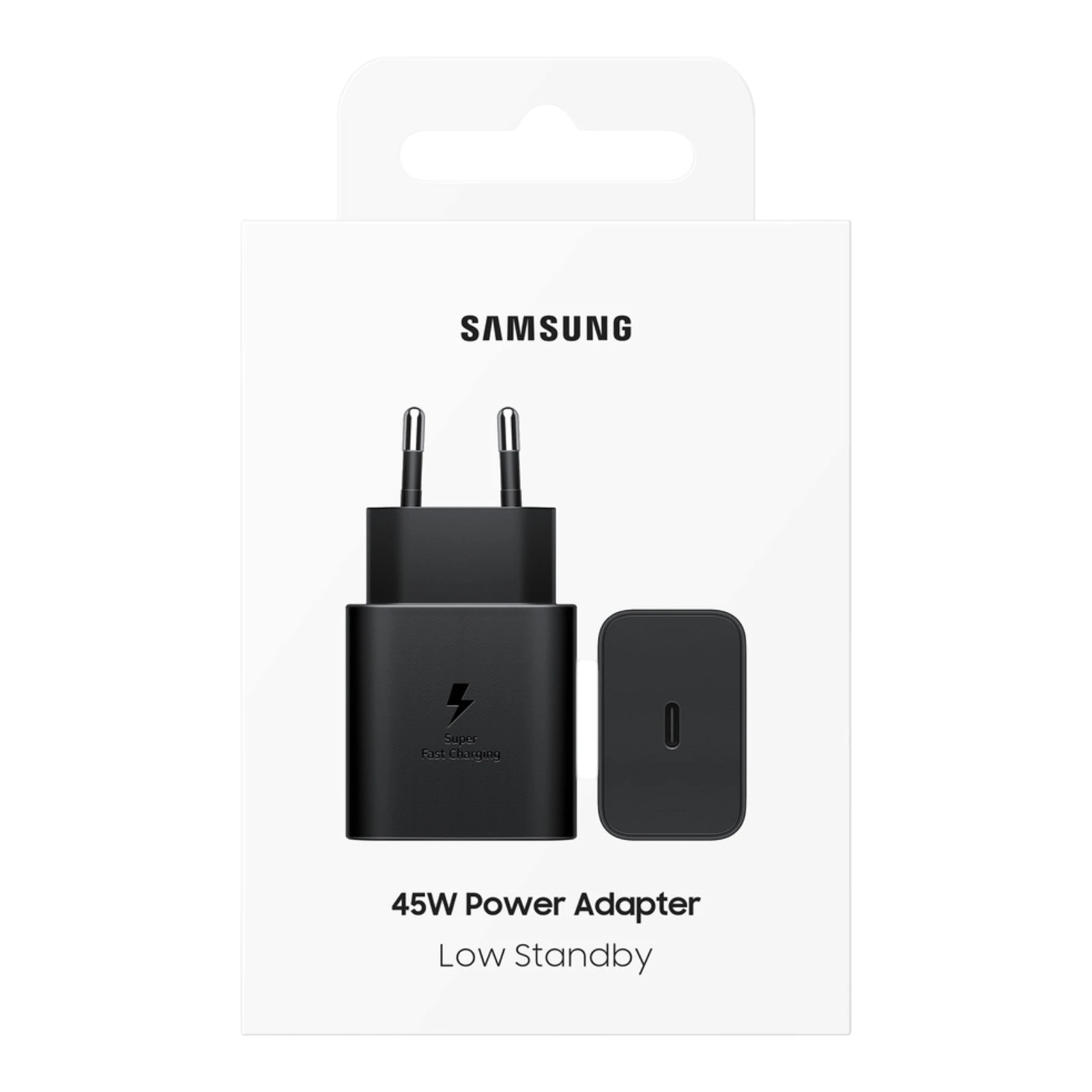 Incarcatoare - Incarcator Retea Samsung EP-T4511, 45W, USB-C, Super Fast Charging 2.0, Negru (Original Retail Pack) - EP-T4511NBEGEU