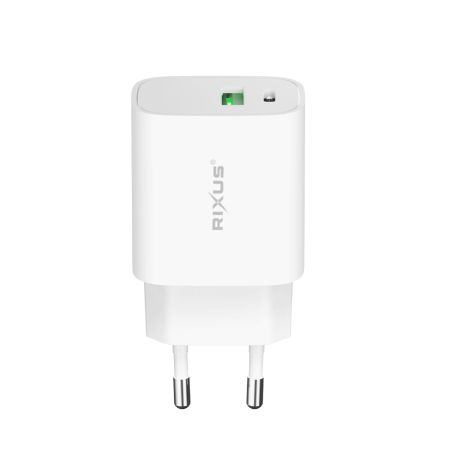 Incarcator universal cu incarcare rapida 20W (USB-A & USB-C) + cablu Type C - Rixus RX90CC [2]