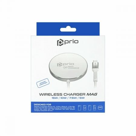 Cablu wireless magnetic MagSafe 15W (USB C) silver [2]