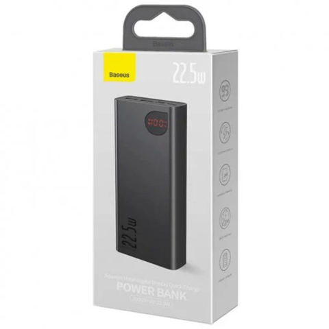 Power Bank Baseus Adaman Metal 20000mAh, PD 22.5W, QC 3.0, Display Digital, Negru – PPAD070101 [4]