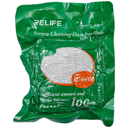 Scule Service GSM - Servetele profesionale Relife RL-045A fara scame, antistatice, pentru curatare ecran, set 100 bucati