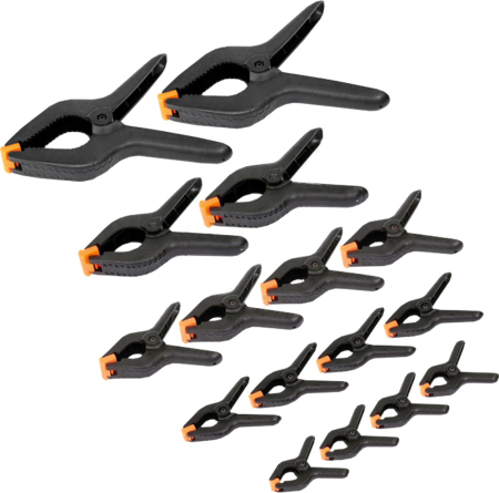 Scule Service GSM - Set clesti de prindere cu arc, 16 piese – montaj / fixare display