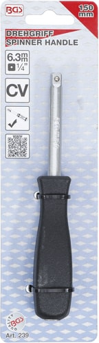 Maner rotativ pentru tubulare, antrenare 1/4", lungime 150 mm BGS 239 [4]