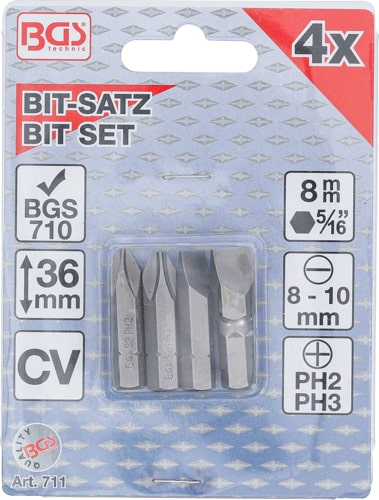 Set biti pentru surubelnita manuala de impact BGS 711 [3]