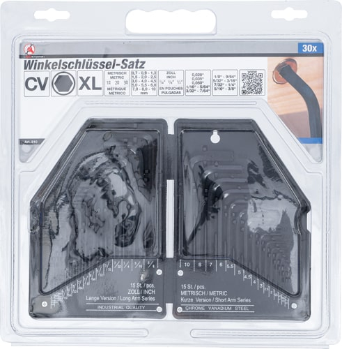 Set chei imbus tip L, 30 piese BGS 810 [5]