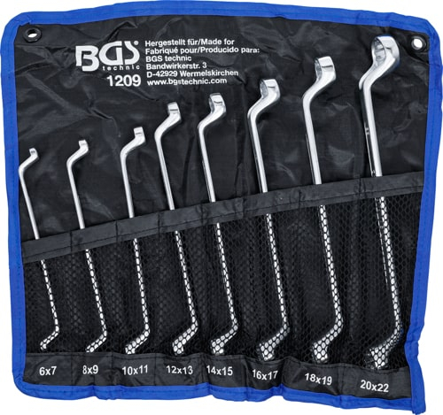 Set chei inelare cu cot 6x7 - 20x22 mm, 8 piese BGS 1209 [6]