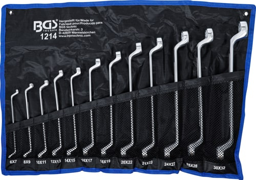 Set chei inelare cu cot 6x7 - 30x32 mm, 12 piese BGS 1214 [6]