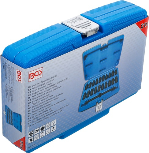 Set chei pentru buson baie de ulei, actionare 3/8”, 21 piese BGS 1014 [6]