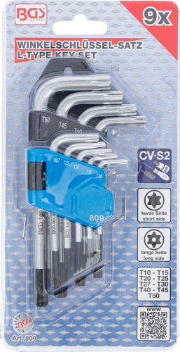 Set chei torx tip L, T10-T50, 9 piese BGS 809 [4]