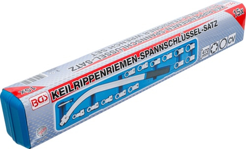 Set cheie inelara curbata cu capete de schimb tip rozeta, 12 - 19 mm, E10 - E18, 15 piese BGS 1312 [6]