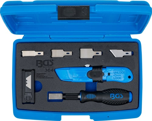 Set cutter si razuitor cu lame de rezerva, 27 piese BGS 364 [5]
