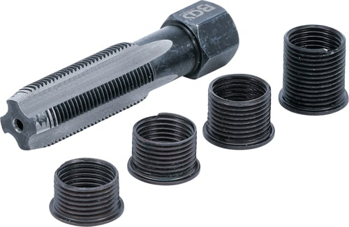 Set reparatii filete pentru bujii M14 x 1.25, 5 piese BGS 152 [5]