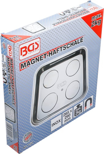 Tava de inox cu prindere magnetica, 265 x 290 mm BGS 1151 [3]