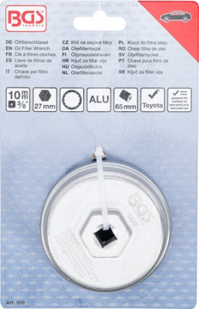 Cheie filtru ulei 65 mm, 14 puncte pentru Toyota BGS 998 [3]