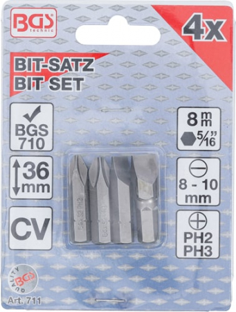 Set biti pentru surubelnita manuala de impact BGS 711 [2]