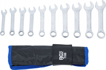 Set chei combinate, extra scurte, 10-19 mm, 10 piese BGS 1188 [2]