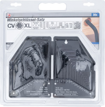 Set chei imbus tip L, 30 piese BGS 810 [4]