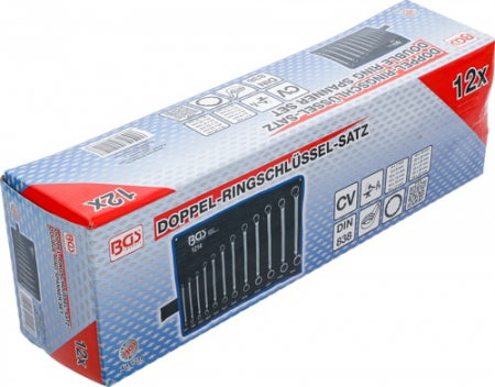 Set chei inelare cu cot 6x7 - 30x32 mm, 12 piese BGS 1214 [6]