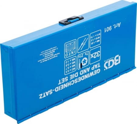 Set filiere si tarozi M3 - M12 ,32 piese BGS 901 [4]