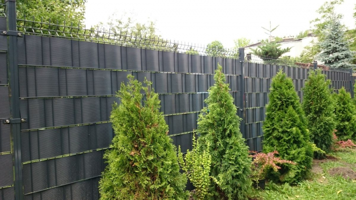 Banda intimitate gard, PP Diamond, 19cm x 20,4m, gri deschis [2]