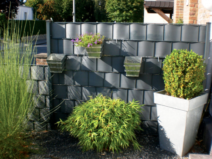 Banda intimitate gard, PP Diamond, 19cm x 20,4m, gri deschis [5]