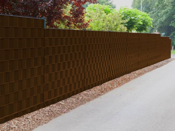 Banda intimitate, opacizare gard, PP Line, 19cm x 26m, maro [6]