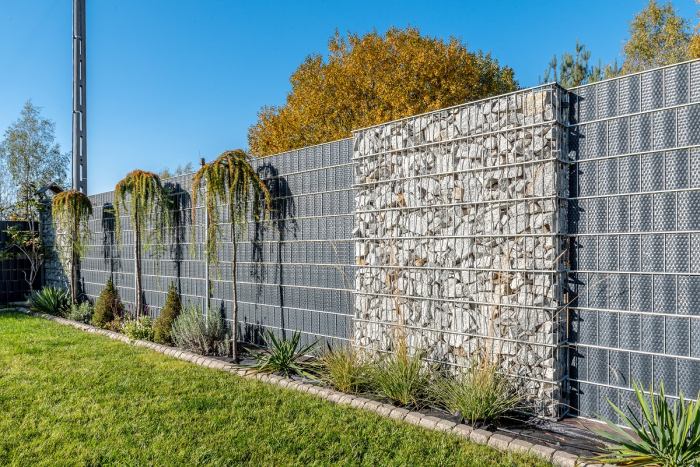 Banda intimitate, opacizare gard, Rattan Tehnic, 19cm x 2,5m, gri [7]