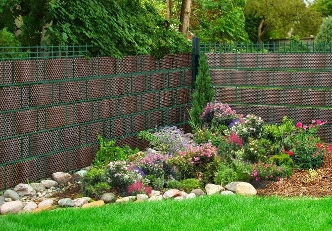 Banda intimitate, opacizare gard, Rattan Tehnic, 19cm x 2,5m, maro pai [7]